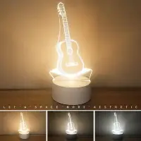 在飛比找樂天市場購物網優惠-吉他USB插電3D小夜燈 創意立體LED節能燈