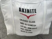 40 X Sandblasting Crushed Glass .30/.15mm 50/100 Mesh Size 25KG Bags Totla 1000K