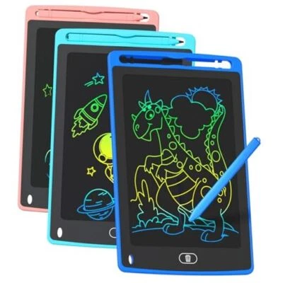 LCD Writing Tablet for Kids, 8.5 Inch Colorful Doodle Board Drawing 3 Pack