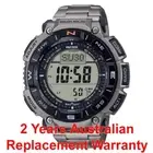 CASIO PROTREK PRG-340 TRIPE SENSOR SOLAR WATCH PRG-340T-7 TITANIUM 2Y WARRANTY