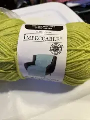 4 Skein Loops & Threads Impeccable Acrylic Yarn "Citron” 4.5 oz 285 Yards Each