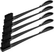 VALICLUD 5pcs Double-ended Makeup Brush Makeup Brushes Comb Brow Lamination Brush Eyebrow Brush Applicator Dual Makeup Brush Eyeshadow Blending Brush Lash Brush Lash Tool Black Bristle Hair