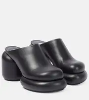 [Jil Sander] Jil Sander Leather mules AU 7 black