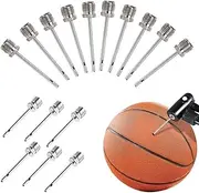 Jindizi Ball Pump Inflation Needle, 20 Pcs Stainless Steel Air Pump Needles with Storage Box for Blowing Up Football, Basketball, Volleyball, and All Other Sports Balls (Silver)