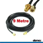9M WiFi Antenna RP-SMA Extension Coaxial Cable Cord for WiFi Router WiFi Modem
