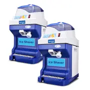 SOGA 2X Ice Shaver Commercial Electric Stainless Steel Ice Crusher Slicer Machine 180KG/h