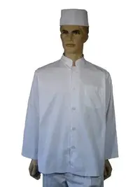 在飛比找Yahoo!奇摩拍賣優惠-A106中山領單排扣長袖廚師服