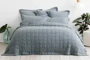 Sheridan Abbotson Belgian Linen Bed Cover Palm