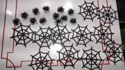 Spider Web w/ Spider Cake Topper Halloween Cake Decoration Craft Lot