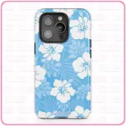 Hibiscus iPhone Case Tough Pro 13 Max 16 15 14 MagSafe