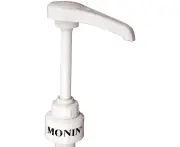 Monin Glass Bottle Syrup Pump Suit 700 ml, White