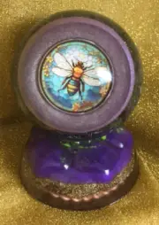 Orgonite - Purple Bee and Base Set - Inc Tensor, Triskelion and Kyanite - 324gr