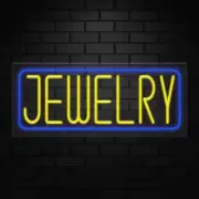 Jewelry Neon Sign for Retail Displays | LED Flex Neon | 30"W x 12"H x 1"D