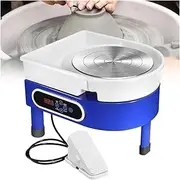 Electric Potter's Kiln, Touch and Pedal Control Rotary Plate Removable Sink,Ceramic Clay Pottery Kiln Art Crafts,350W-Singlecontrol