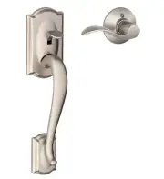 Schlage FE285-CAM-ACC-RH Camelot Lower Handleset for Schlage - Nickel
