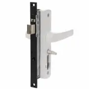 Whitco Tasman MKII Security Door Lock White W892116 With Cylinder & 2 Keys