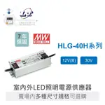 『聯騰．堃喬』MW 明緯  HLG-40H -12B HLG-40H-30 LED 室內外 照明專用 電源變壓器