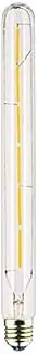 KLED LED Vintage Tubular Bulb, Dimmable, T30 6W (60W Equivalent), LED Filament Bulb, 550 Lumen, 2700K (Warm White), Base E27, CRI 85+