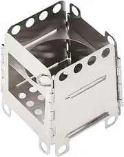 Portable Stove with Carrying Case, Stainless Steel Folding Stove Wood Burning Stove Lightweight for Outdoor Picnic BBQ Camping Hiking Backpacking