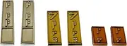 J46 Metal Sabacc Credits - 6 Piece Set - Gold, Silver, and Bronze