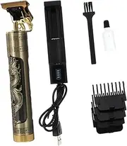 Ipetboom Vintage Pattern Hair Clipper Set Trimmer Kit for Barber Beard Hair Cutting Safe Heat Dissipati