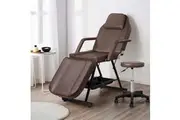 Zenses Massage Table Adjustable Salon Bed Chair 3-Fold Brown