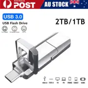1/2TB USB Flash Drive U Disk 2 in 1 Storage Memory Stick For Samsung Android PC