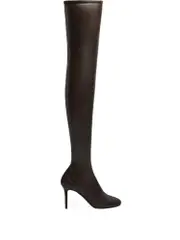 Oblique boots 37 chocolate-colored
