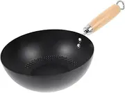 Japanese Wok Non Stick Cooking Pan for One Person Wrought Frying Pan Easy to Clean for Daily Use for Induction and Gas Stoves