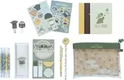 Grupo Erik Grogu Stationery Set - Star Wars Pencil Case With A6 Notebooks, Highlighters, Sticky Notes, Paper Clips, Stickers, Pen, Pencil - Baby Yoda Gifts - The Mandalorian