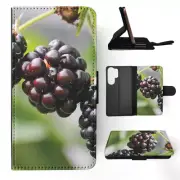 FLIP CASE FOR SAMSUNG GALAXY|BLACKBERRY BLUEBERRY FRUIT #2