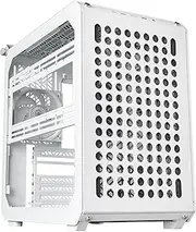 Cooler Master Qube 500 Flatpack - Mid-Tower ATX PC Case, Fully Modular, 1 x 120 mm Pre-Installed SF White Rear Fan, Vertical GPU Mount, Supports EATX Motherboards & Dual 280mm Radiators - White