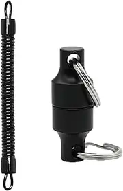 Fishing Magnetic Releaser, Strongest Magnetic Net Holder, Magnetic Keychain Retractor, Clip Holder Retractor, Retractable Coiled Lanyard, Fly Fishing Gear Retractable Lanyard