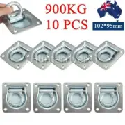 10PK Heavy Duty Lashing Ring Tie Down Point Anchor Ute tray box Trailer Recessed