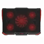 5 Fans Laptop Cooler Mat Stand Tilt For 12"-17" Inch Notebook Cooling Pad Gaming Laptop Stand