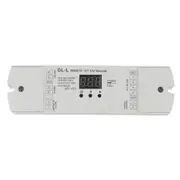 4 Channel DMX512 to 1-10V / 0-10V Converter, DC 12V-24V Input, 4CH DMX Numeric Display Signal Trans white