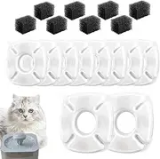 Walopola Replacement Filters for Cat Water Fountain | Pet Safe Water Fountain Filtration System,Pet Drinking Accessories with Accurate Fit for Daily Hydration Needs