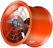 Industrial Ventilation Extractor, 10 Inch Axial Fan, 120W Exhaust Duct Fan, Cylinder Pipe Fan 1800m³/H, Axial Explosion Proof Fan for Warehouse, Workshops, Gym for workshops, Laboratories