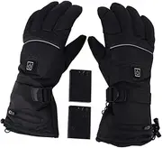 [HONMEET] Heated Gloves for Men Women 3 Heat Levels Touch Screen for Winter Sports