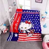 在飛比找蝦皮購物優惠-【台灣出貨】Hello Kitty 絨毛被 涼被 棉被 冷氣