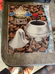 Hershey's Kisses Dessert Fondue Stand Forks / Candy Dish Silver Model, Chocolate