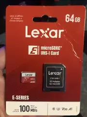 Lexar MicroSDXC Card - 64GB, Class 10, UHS-I E Series