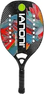 IANONI Beach Tennis Racket,Carbon Fiber Surface with EVA Memory Flex Foam Core Beach Tennis Paddle