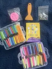 NEW Polymer Clay Set 50 Colors Kids Modeling Oven Baked Diy with Sculpting Tools