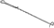 Kisangel Food Flipper: BBQ Stainless Steel Pigtail Meat Hook Turner Tool for Outdoor Cooking Camping Picnics Smoking Flipping Grilling Accessories