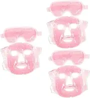 SUPVOX 3 Sets Beauty Mask Skincare Cold Eye for Puffy Eyes Cooling Sleep Ginseng Hot Eye Face Cream Lip Masks Ice Pouch Eyemask Heated Eye Mask Ice Bag Gel Mask Filler Gel Pink