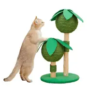 Petsbelle Bliss Solid Wood Sleeping/Scratcher Kitten Pet Hideaway Cat Tree Green