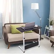 Adjustable TV Tray Table with Cup Holder,Home Office Desk Can Be Raised and Lowered Folding Tilt Angle Adjustments The Original TV Tray