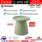 ArtissIn Mushroom Coffee Table Round Side End Cafe Small Side Tables 50CM Green
