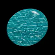 49g Amazonite top quality polished palm stone 59x51mm from Keivy mountains